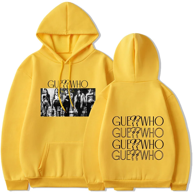 ITZY GUESS WHO Album Print Hoodie