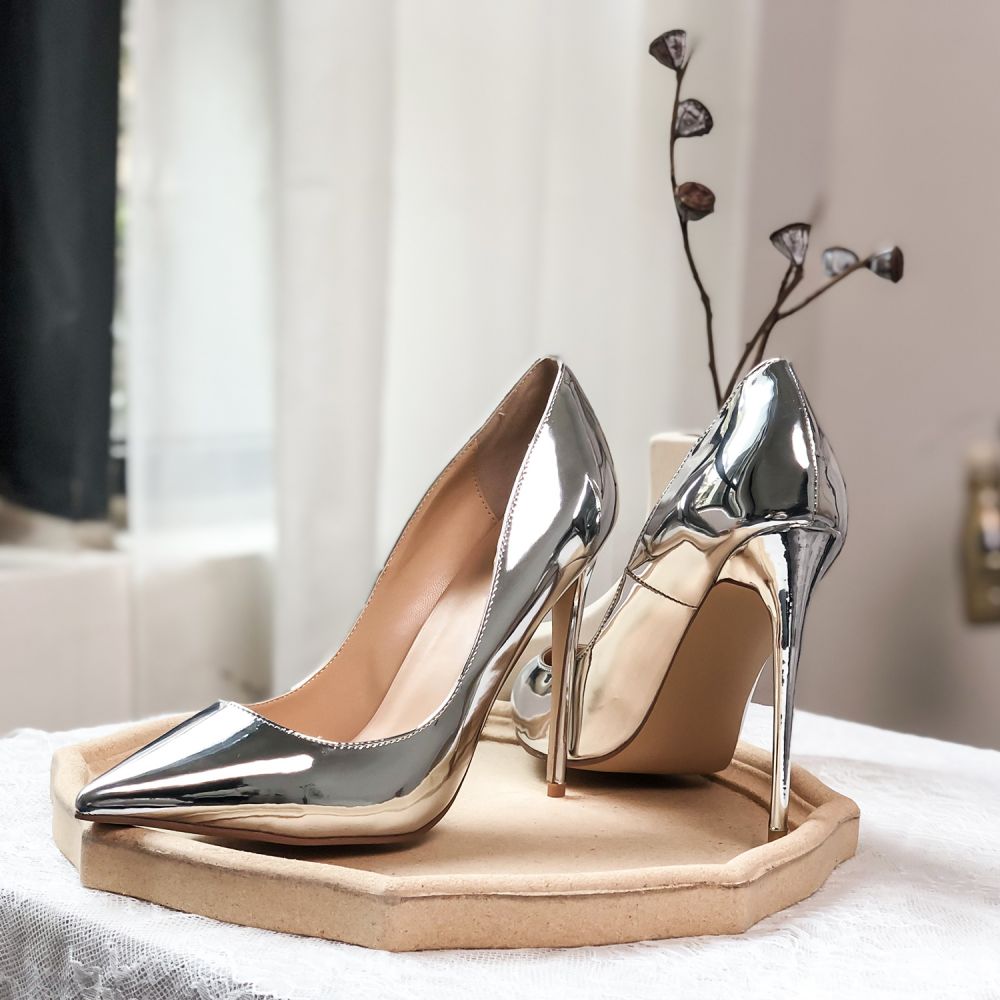 5 Inch Heels Silver Heels Heel Pumps Wedding Shoes
