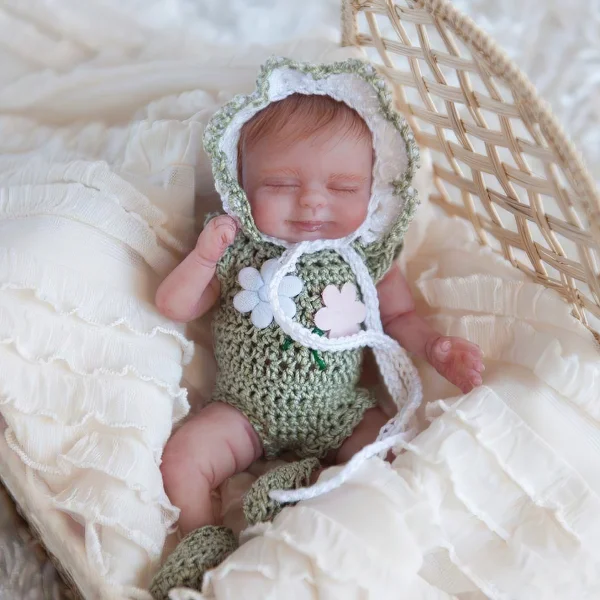 Real Miniature Doll Full Body Silicone Reborn Baby Doll, 6 Inches Realistic Newborn Baby Doll Named Abbie -Creativegiftss® - [product_tag] RSAJ-Creativegiftss®