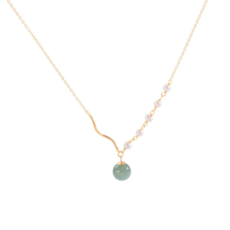 [2022 BTS DALMAJUNG] Jade Necklace with Pearl