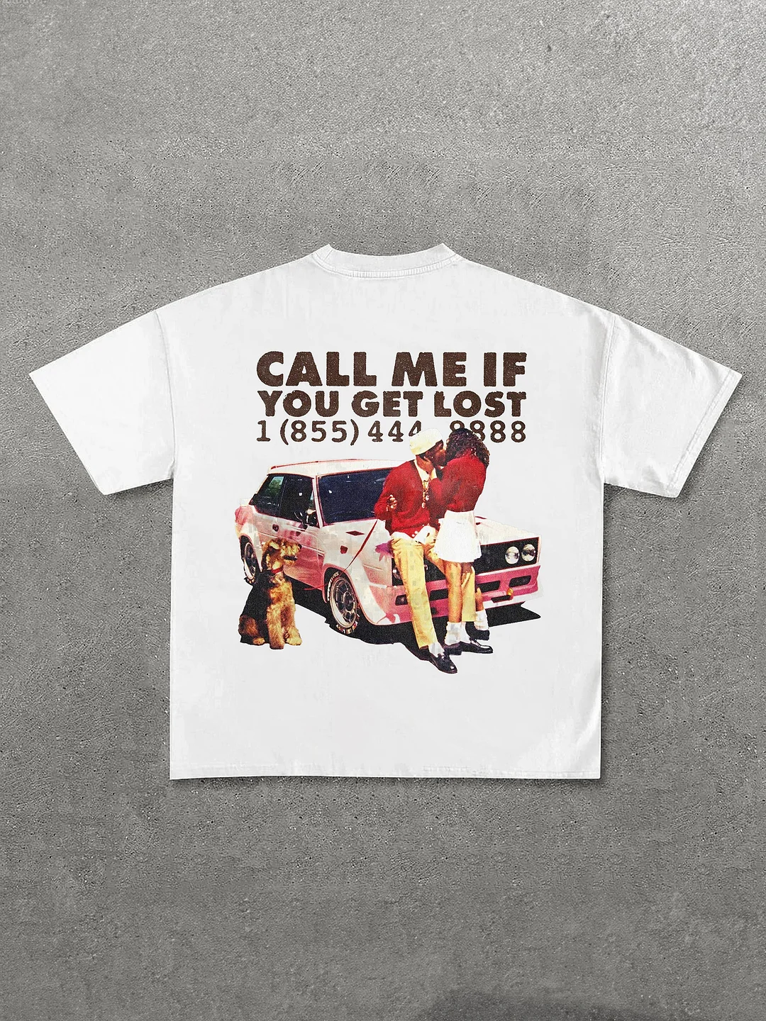 Call Me If You Get Lost Printed Men's Oversized T-shirts - Devcarry
