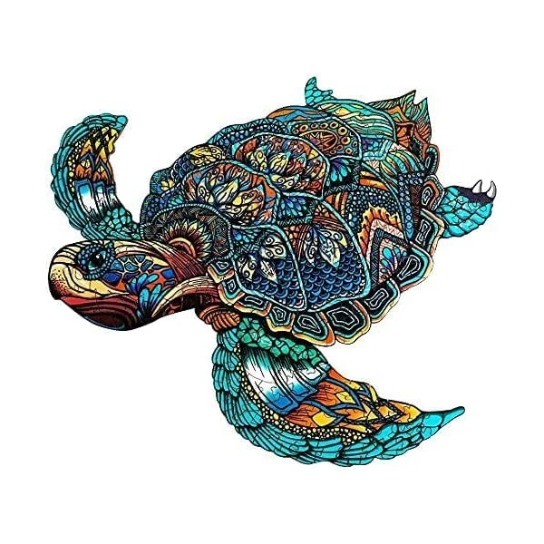  Fun Challenging Wooden Sea Turtle Puzzles Gifts Perfect Family Game
