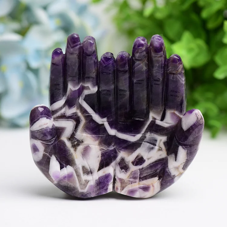 4.2"   Crytsal Buddha Hand Crystal Carving Model