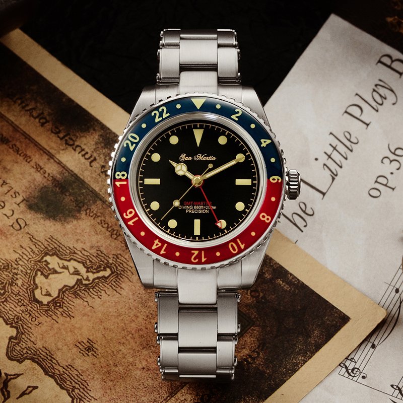 GMT Ancestor Style 6542San Martin Watch San Martin Watch StoreSan Martin Watches