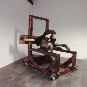 pornhint Pornhint Universal furniture bondage bench pillory SPANKING BENCH BDSM dungeon
