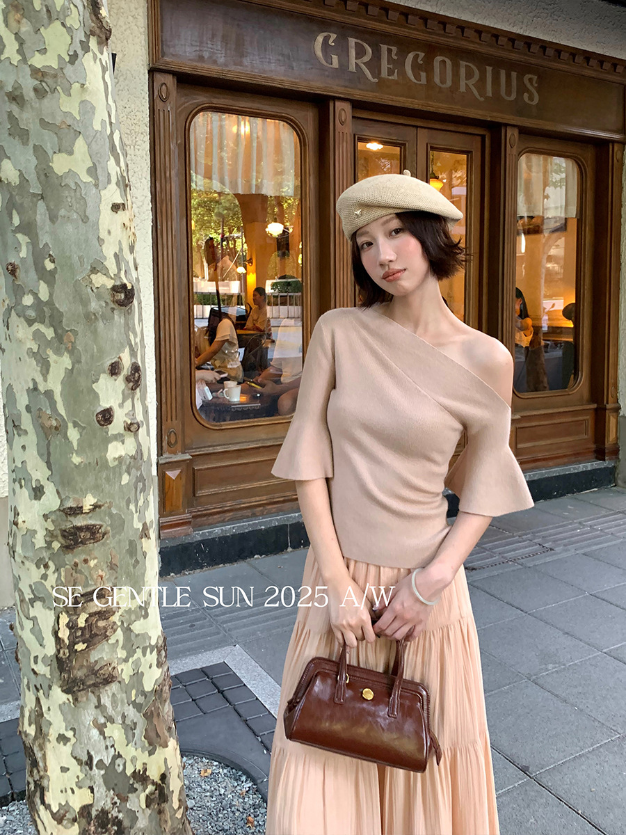 Zingj Xixi 2025 Autumn New White Standard Simple Temperament