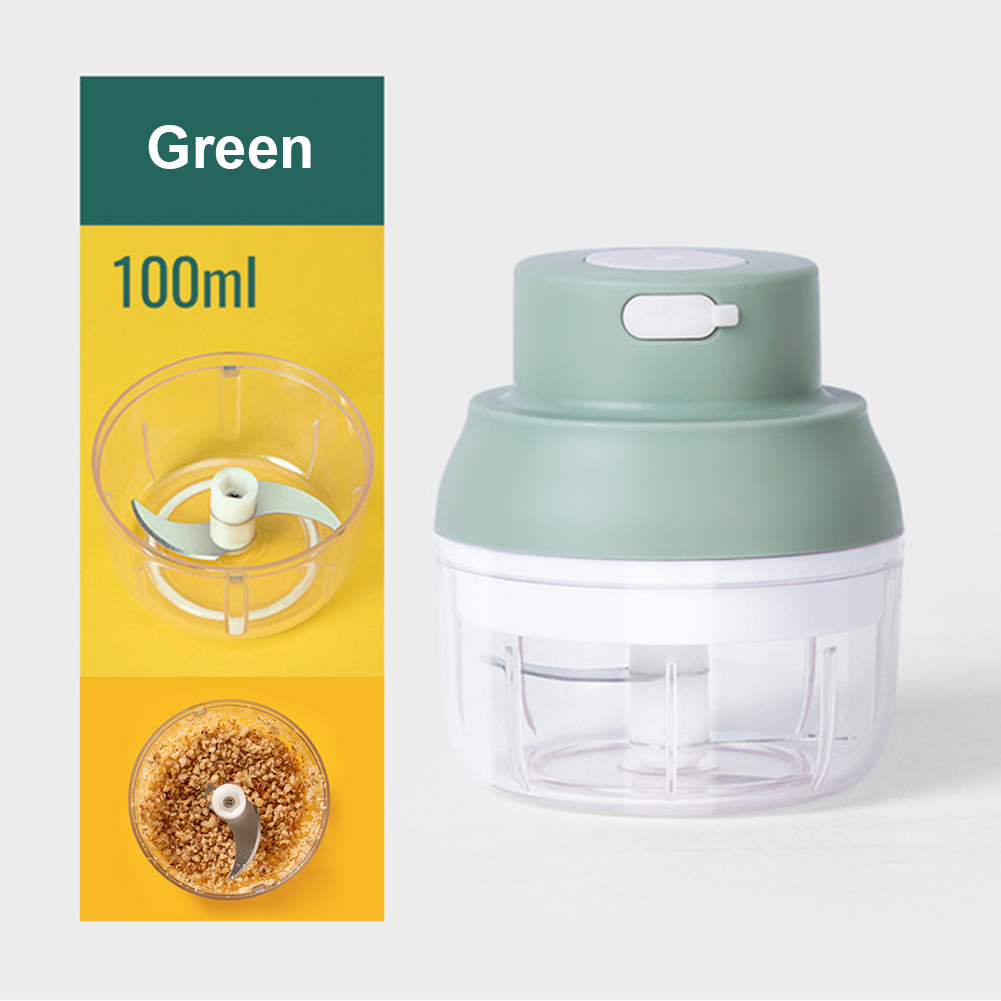Mini Electric Garlic Chopper Wireless Food Masher Chili Vegetable Crusher, Green,250ml, 501 Original
Mini Electric Garlic Chopper Wireless Food Masher Chili Vegetable Crusher, Green,250ml, 501 Original