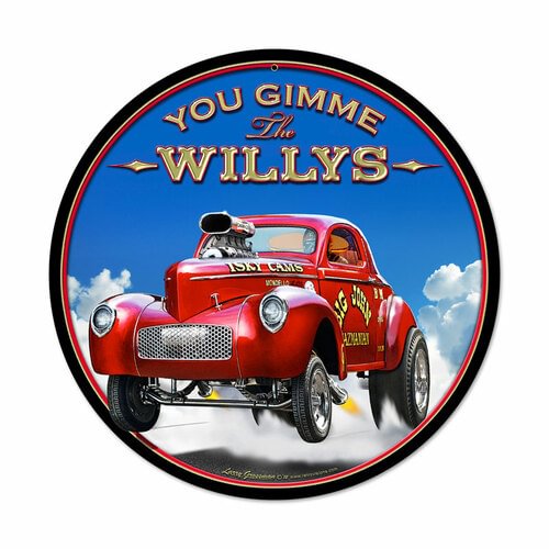 Garage- Round Shape Tin Signs/Wooden Signs - 30*30CM