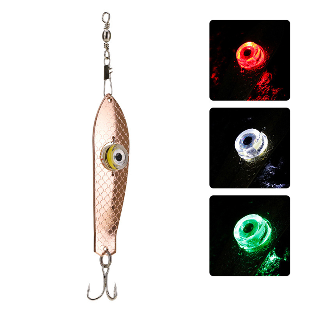 Fishing Lure Hook 9.5cm 30g Flashing Lamp LED Eye Shape Light Fishing Baits, Rose gold, 501 Original
Fishing Lure Hook 9.5cm 30g Flashing Lamp LED Eye Shape Light Fishing Baits, Rose gold, 501 Original