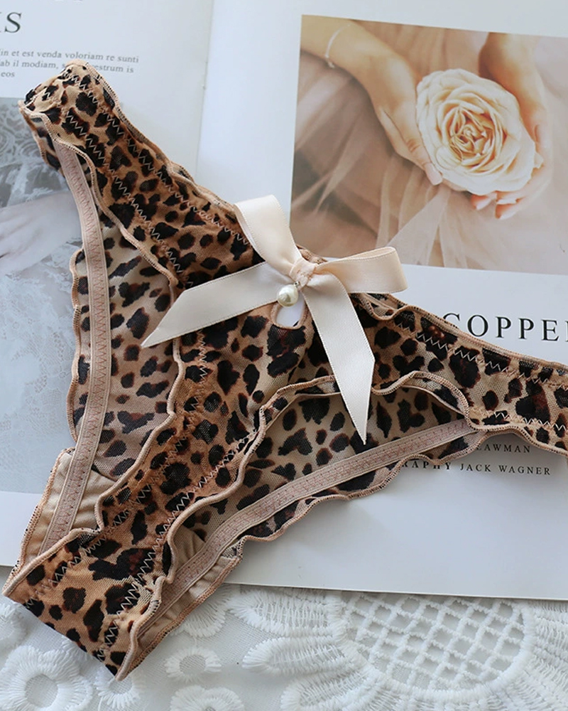 Sexy Mesh Pearl Thong