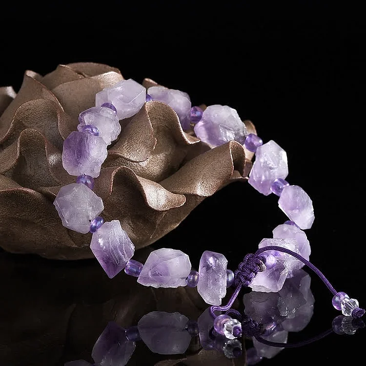 Natural Amethyst Healing Gemstone Bracelet