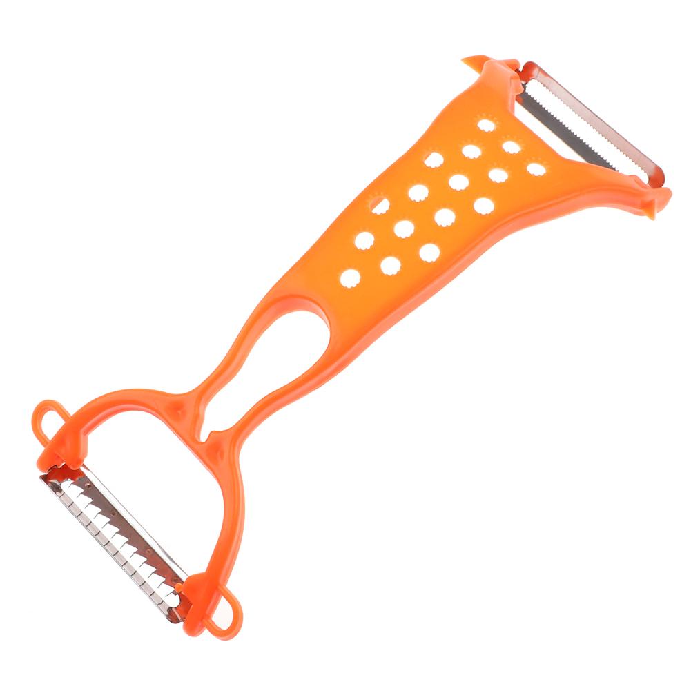 Plastic Double Head Fruit Vegetables Peeler Potato Carrot Grater Cutter, Orange, 501 Original
Plastic Double Head Fruit Vegetables Peeler Potato Carrot Grater Cutter, Orange, 501 Original