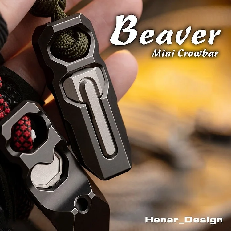 WANWU EDC Original Beaver Knife Pendant Crowbar EDC Outdoor Equipment Screwdriver Bottle Opener Decompression Toys