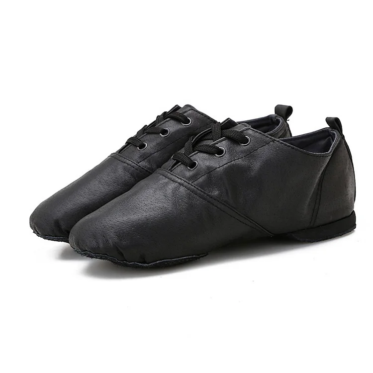 Women's Leather Flat Heel Teaching Practice Shoes Ballroom Dance Shoes shopify Stunahome.com