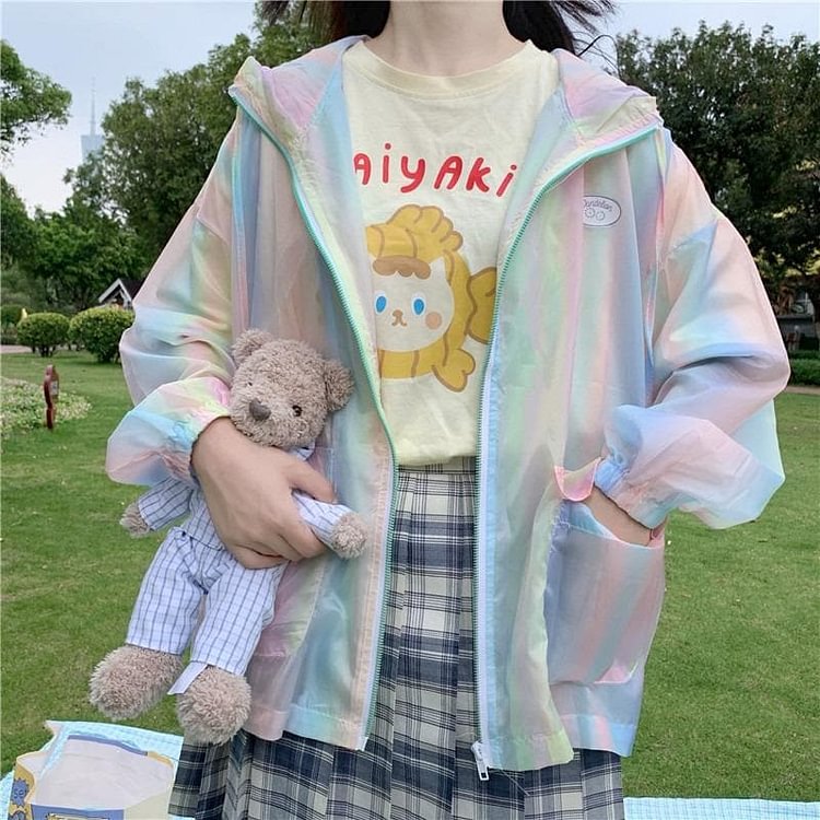 Colorful Summer Hoodie Coat SP15047