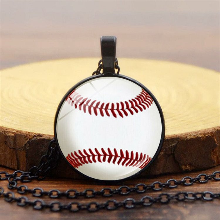 Comstylish Fashion Baseball Pattern Necklace