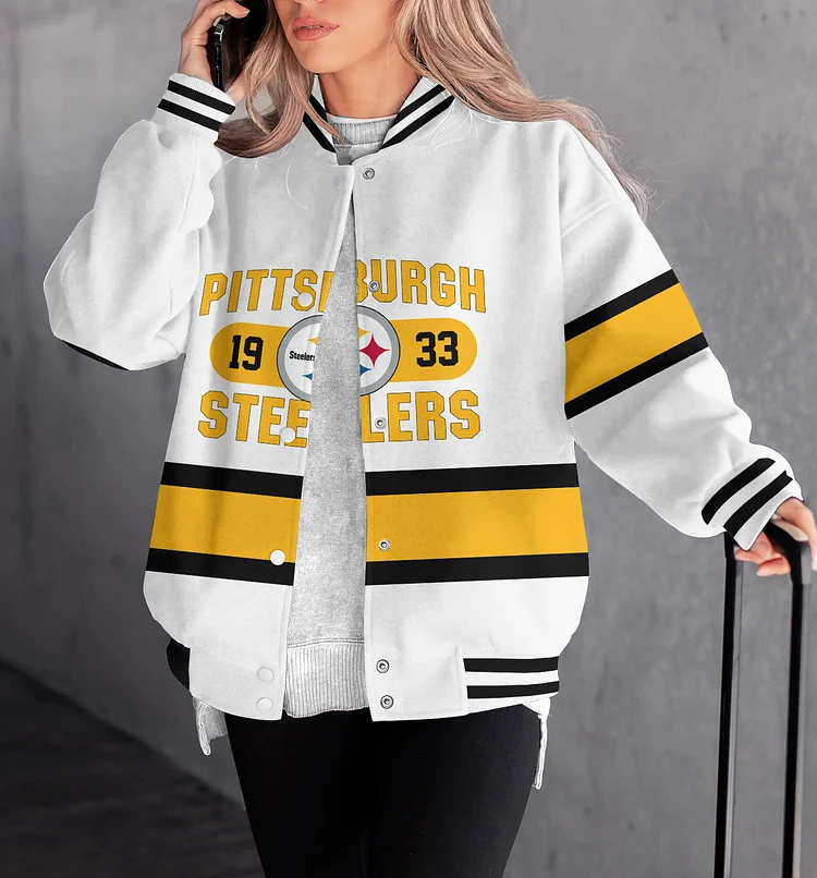 Pittsburgh Steelers Women Limited Edition   Full-Snap  Casual Jacket