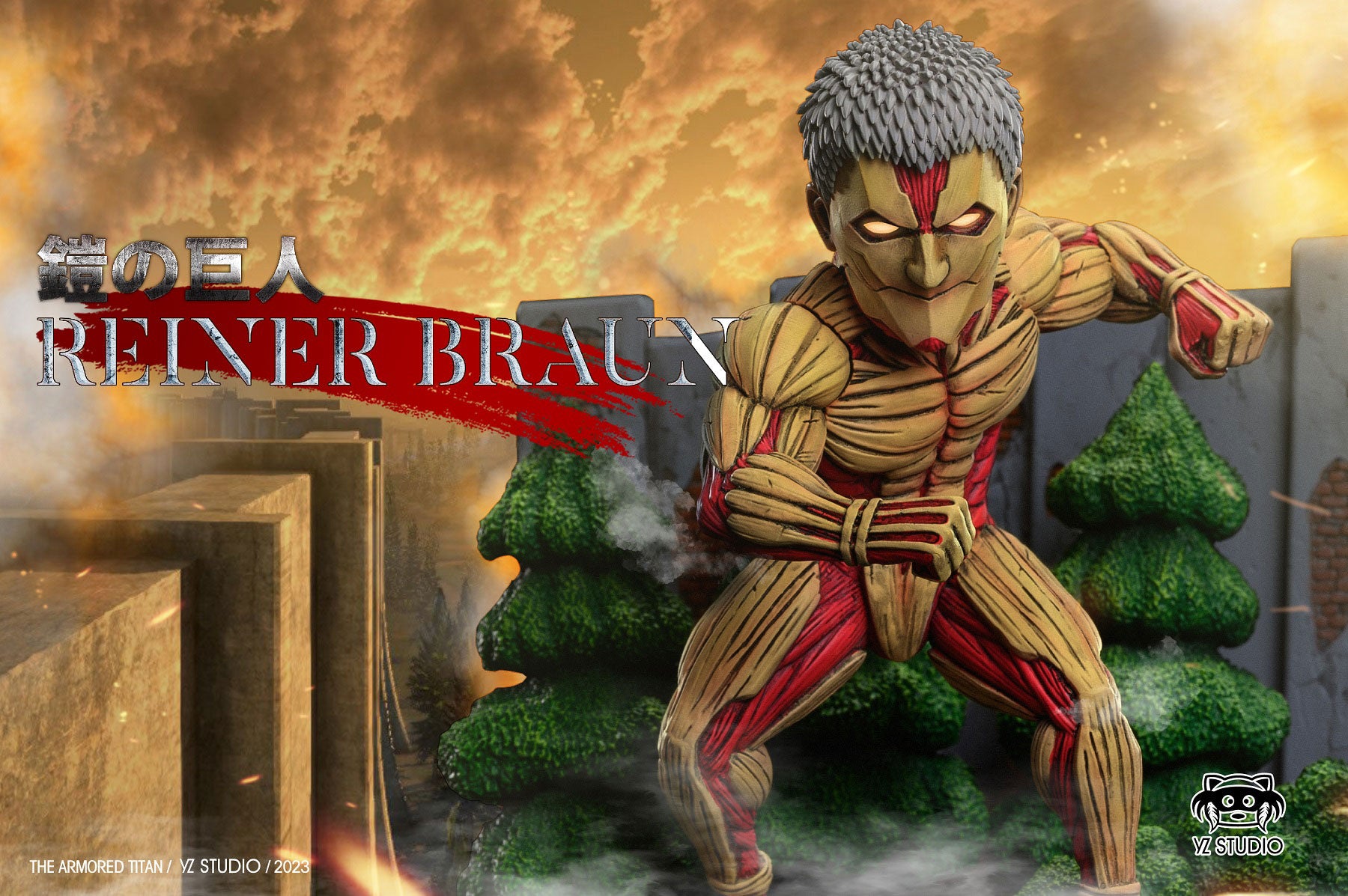 The Armored Titan - Attack On Titan Resin Statue - YZ Studios [Pre-Order]