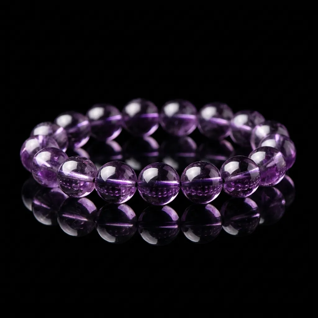 The Sovereign Amethyst: Natural Brazilian Gemstone Bracelet
