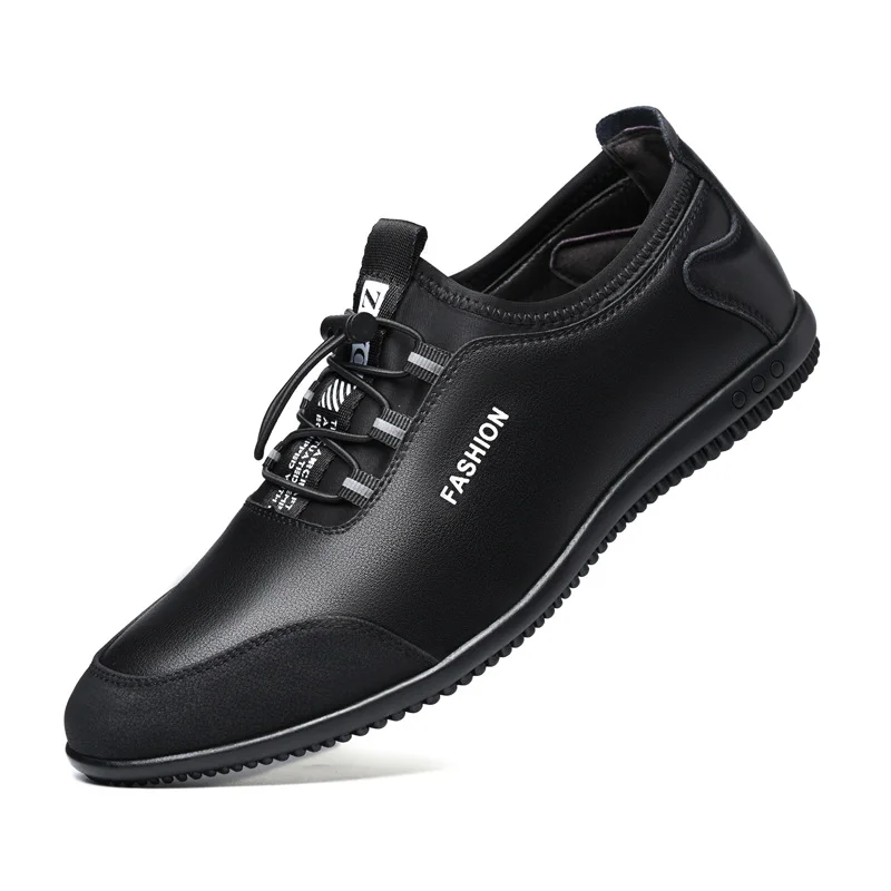 Letclo™Men's casual color-block soft-soled leather shoes letclo Letclo