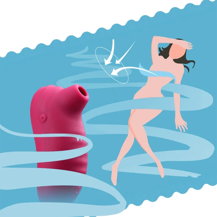 Seahorse Air Pulse Simulator - Rose Toy
