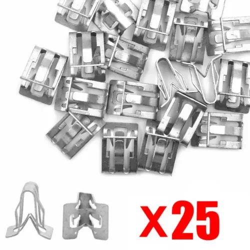 Dronehint 25x/Set 1/2" X 5/8" Metal Retainer Fastener Clip Parts Car Accessories Universal (For: GMC) Parts