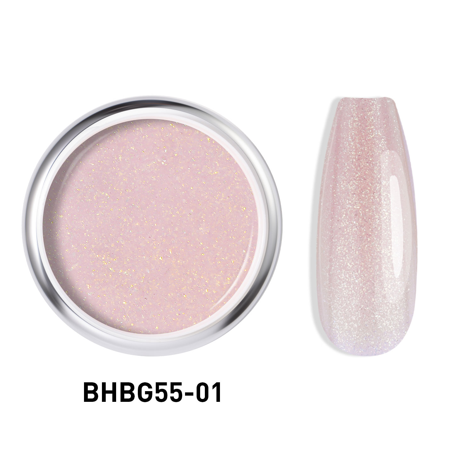 GLITTER HARD BUILDER NAIL GEL |BHBG55-01