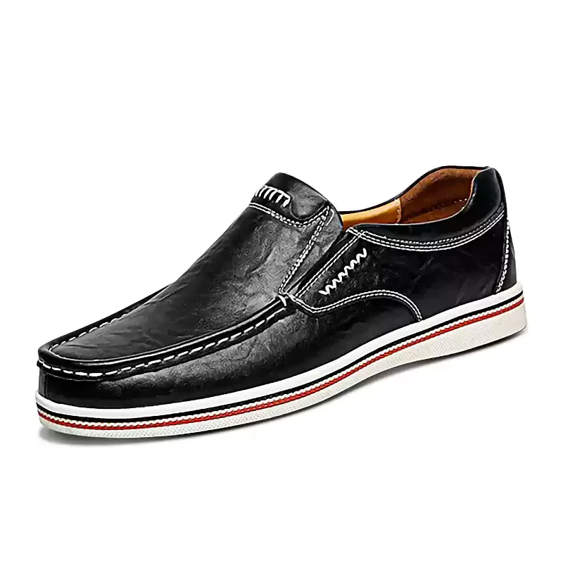 Letclo™ Men's Leather Soft Insole Loafers letclo 