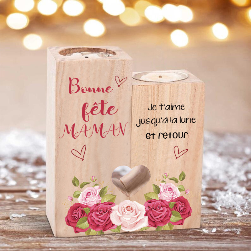 Jessemade Fr Bonne F Te Maman Bougeoirs En Bois Sans Bougie