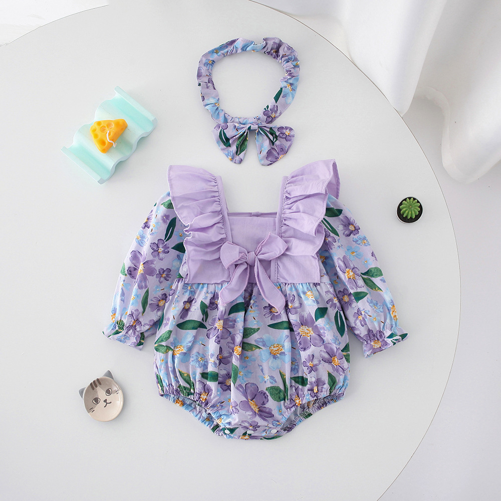 VIOLET VINTAGE NEWBORN BABY GIRL SET