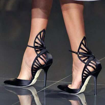 VCSHOES Strap High Heel Peep Toe Sandals
