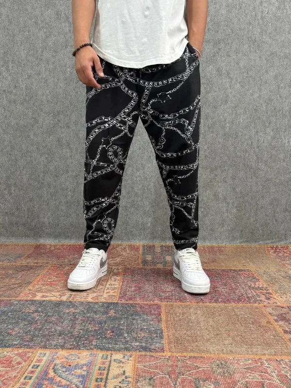 Chain Print Men's 9/10 Pants