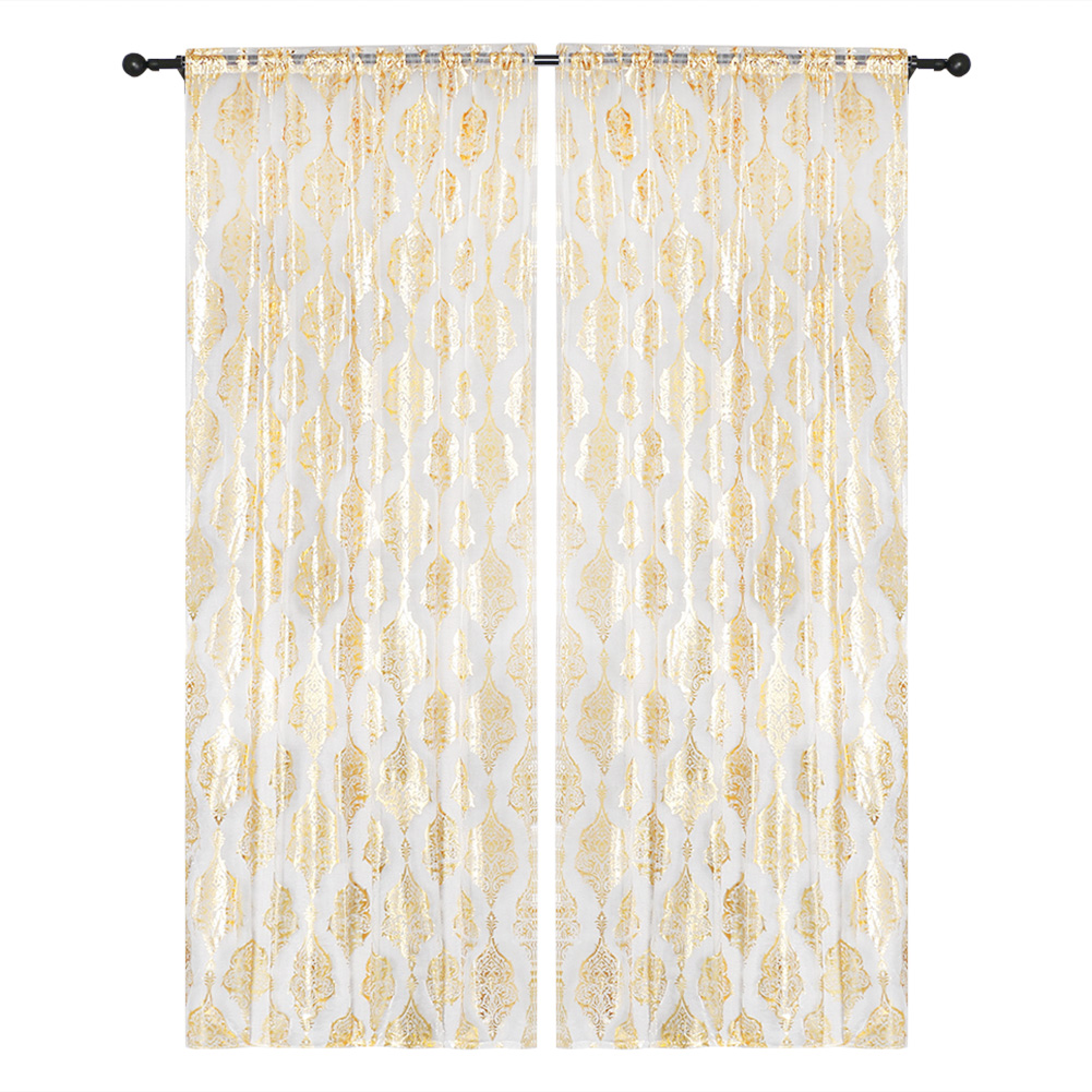 Moroccan Ingot Print Polyester Half Blackout Curtain Bedroom Drapes (Gold, 501 Original
Moroccan Ingot Print Polyester Half Blackout Curtain Bedroom Drapes (Gold, 501 Original