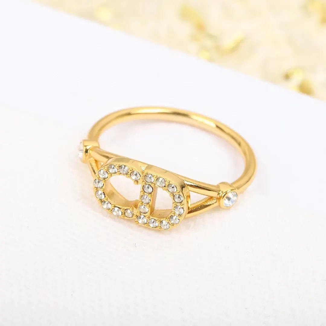 Dior CD Paved Diamond Ring