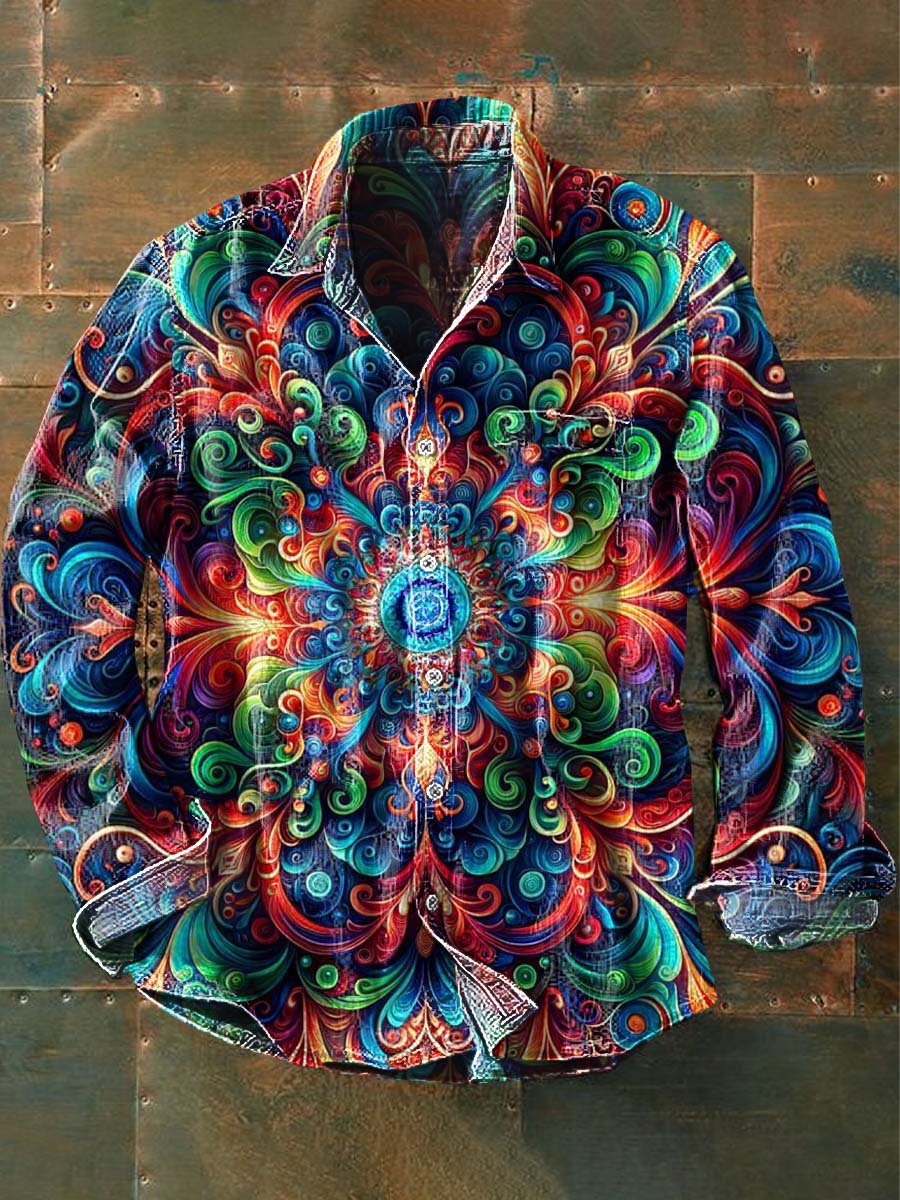 Floral Printed Casual Shirt For Men
