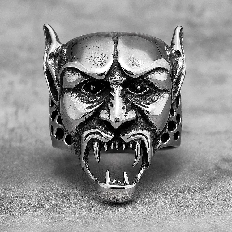 Gothic Vampire Stainless Steel Ring
