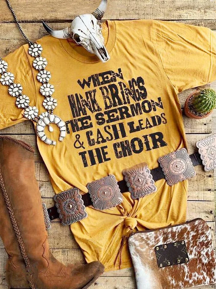 Bestdealfriday Yellow Jersey Crew Neck Shift Vintage Shirts Tops 9106476