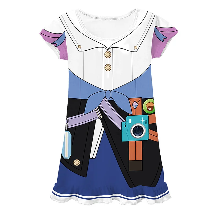 Honkai: Star Rail Yanqing Cosplay Costume Kids Girls Dress Halloween Carnival Party Suit