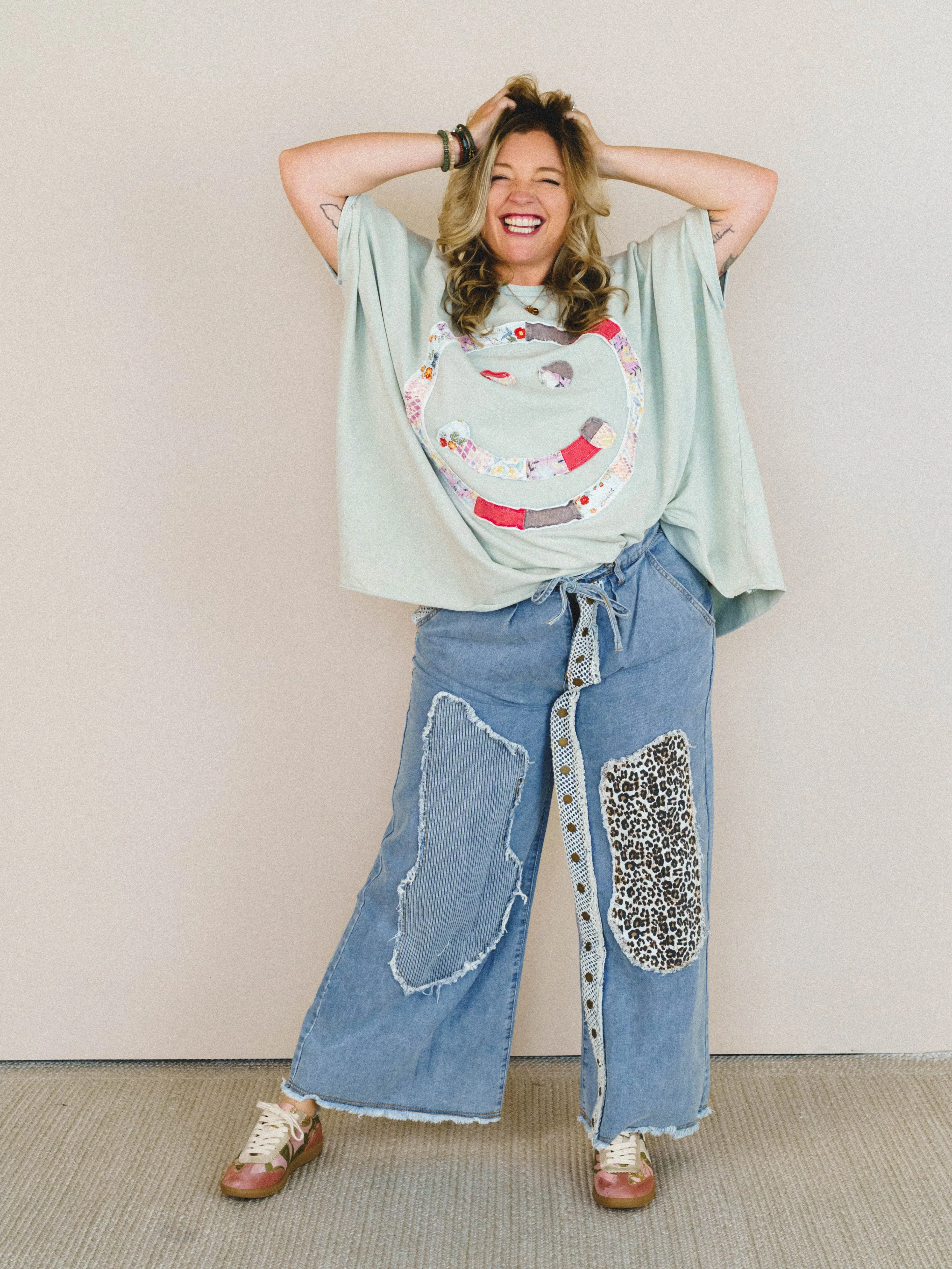 Big Smiles Tee - Sage