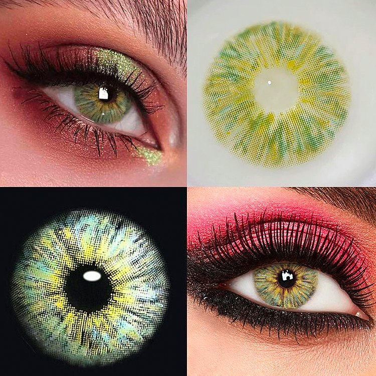Monet Green Colored Contact Lenses