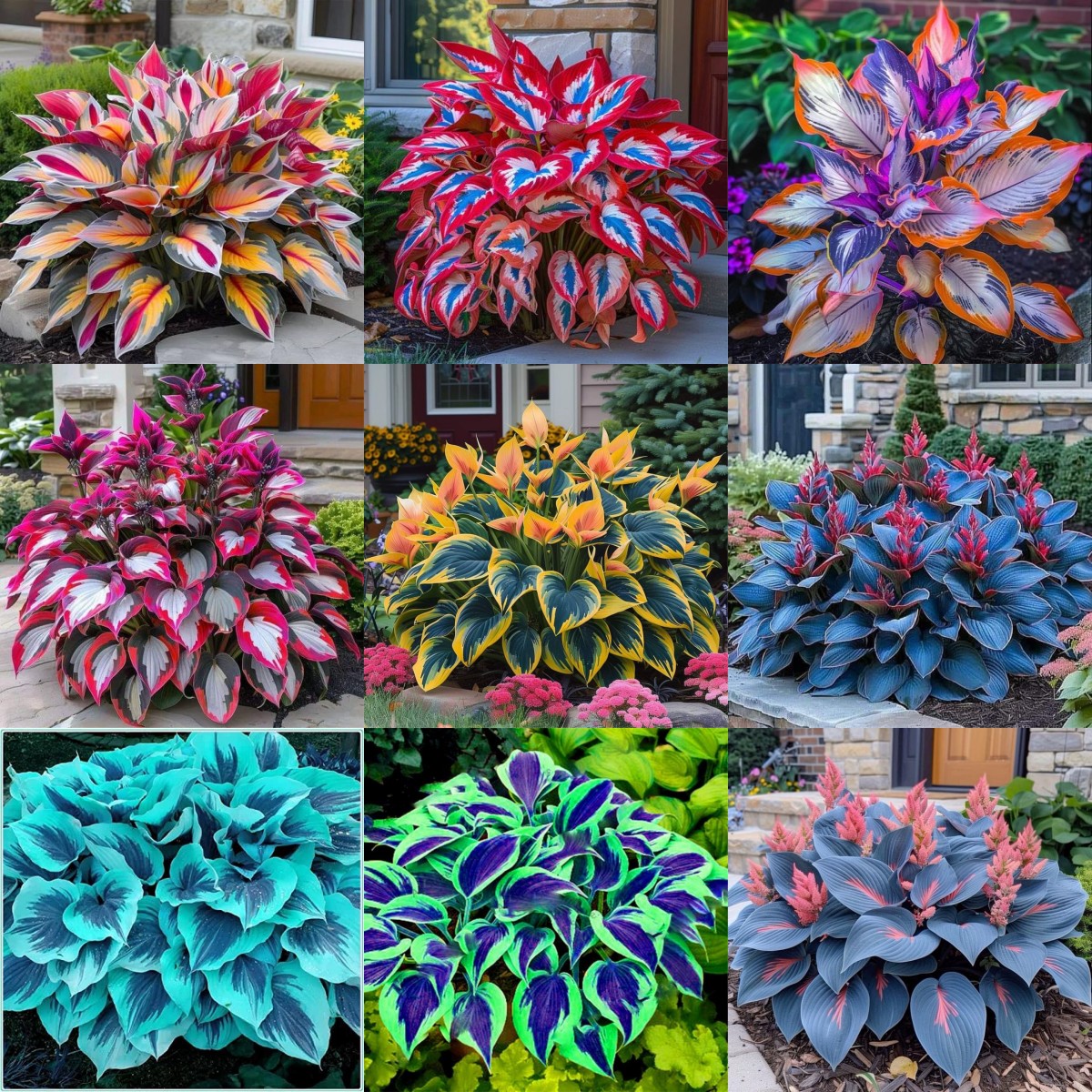 🌈Rare Multi-Colored Hostas Seeds