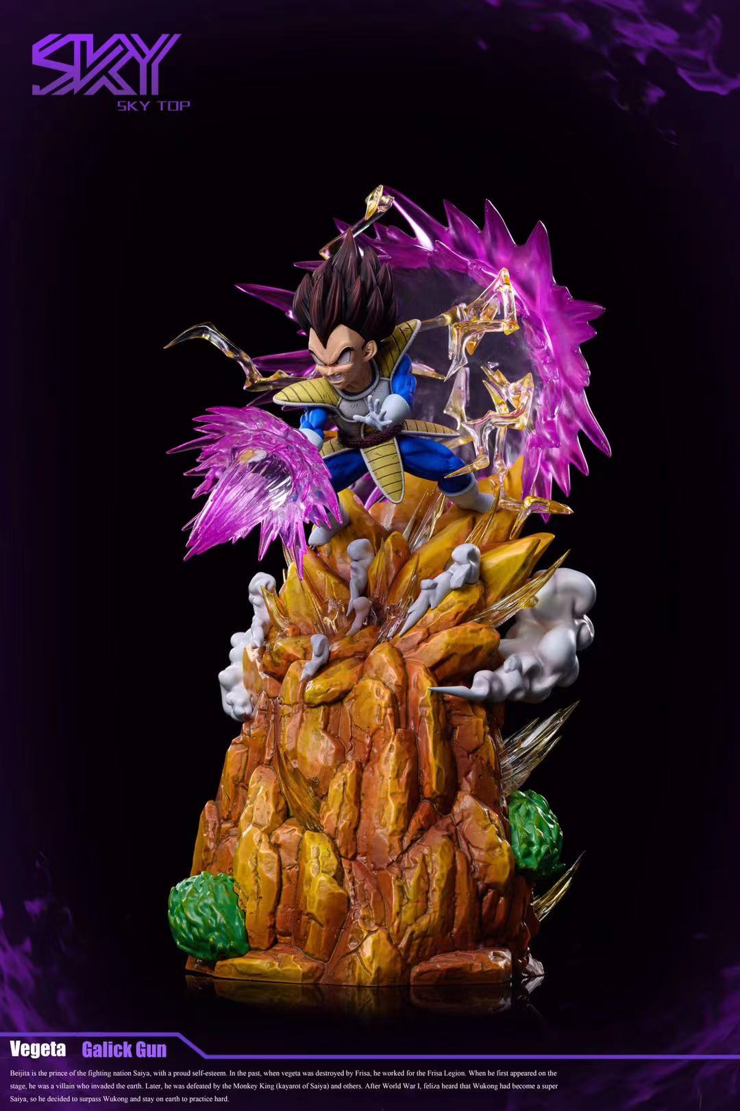 WCF Vegeta with LED Dragon Ball Resin Statue Sky Top Studios [Pre