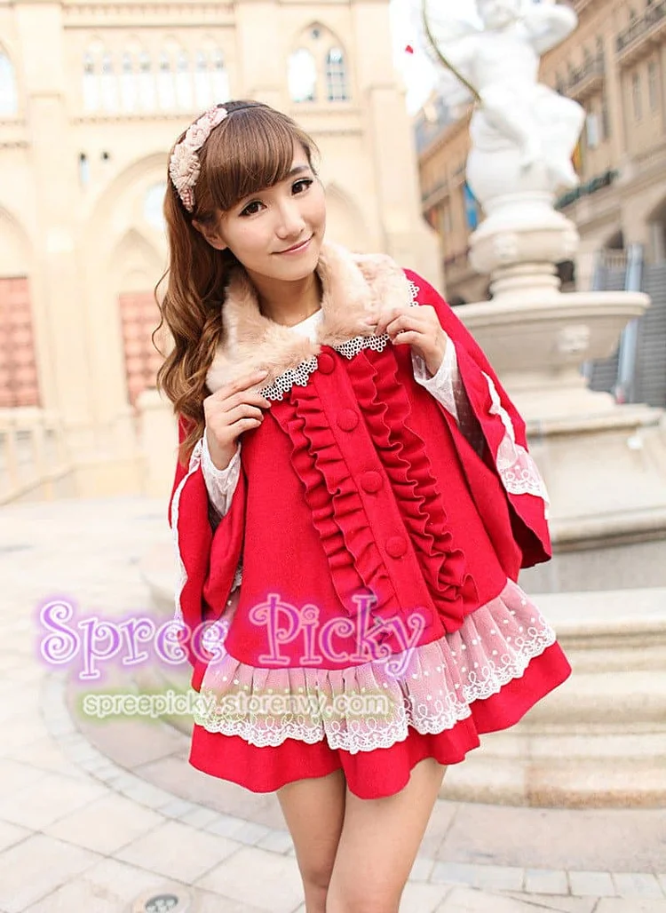 Very High Quality Lolita Woolen Thick Cape SP130198