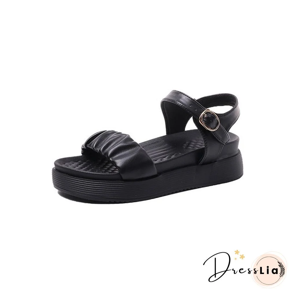 Women Sandals Summer Casual Platform Shoes Fashion Open Toe Ankle Buckle Strap Sandals Beach Sport Sandalia