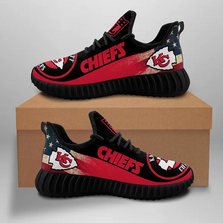 Kansas City Chiefs Unisex Comfortable Breathable Print Running Sneakers