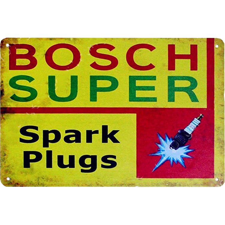 Bosch Spark Plugs - Vintage Tin Signs/Wooden Signs - 20*30cm/30*40cm