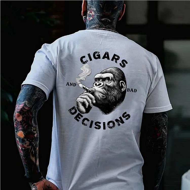 Comstylish Cigars & Bad Decisions T-shirt