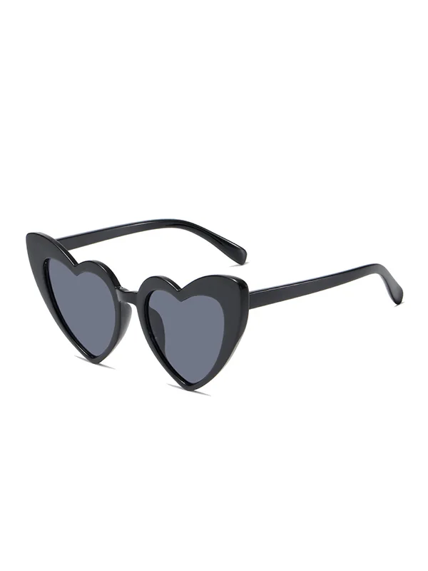 Heart Shape Sun Protection Sunglasses Accessories