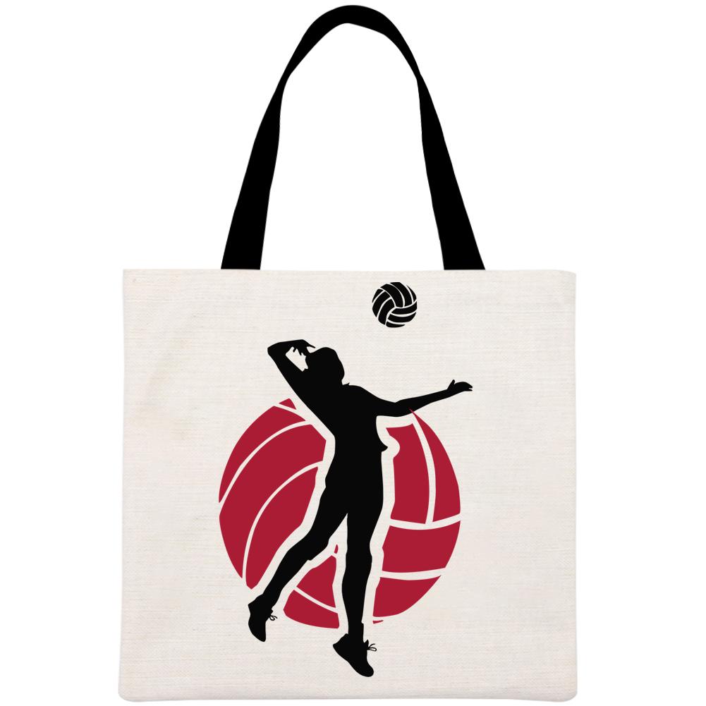 Volleyball design Printed Linen Bag-Guru-buzz