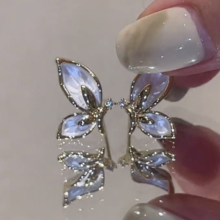 Enamel Butterfly Earrings